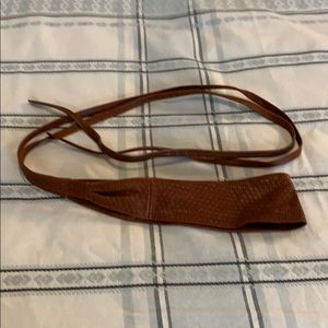ANTHROPOLOGIE Leather Wrap Belt
